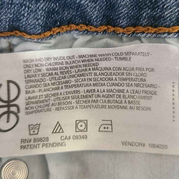 NINE WEST Chrystie Capri Stretched Relaxed-Fit Capri Pant Blue Jeans Size 16 - Picture 12 of 12